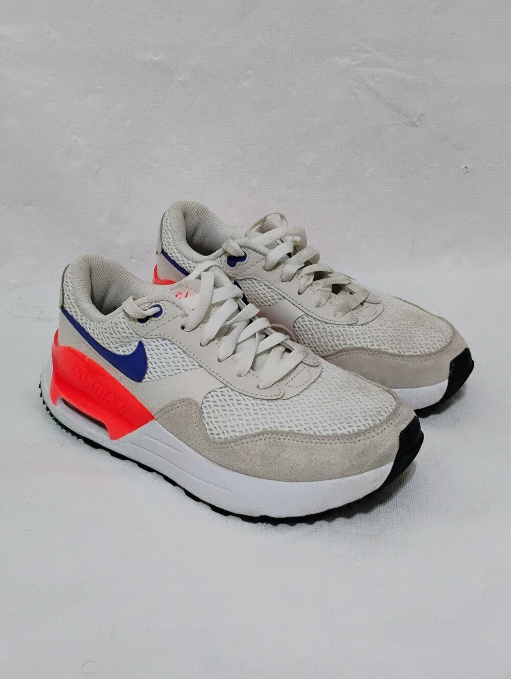 Women's Nike Air Max SYSTM White Bright Crimson Lapis DM9538-101 Size 7.5